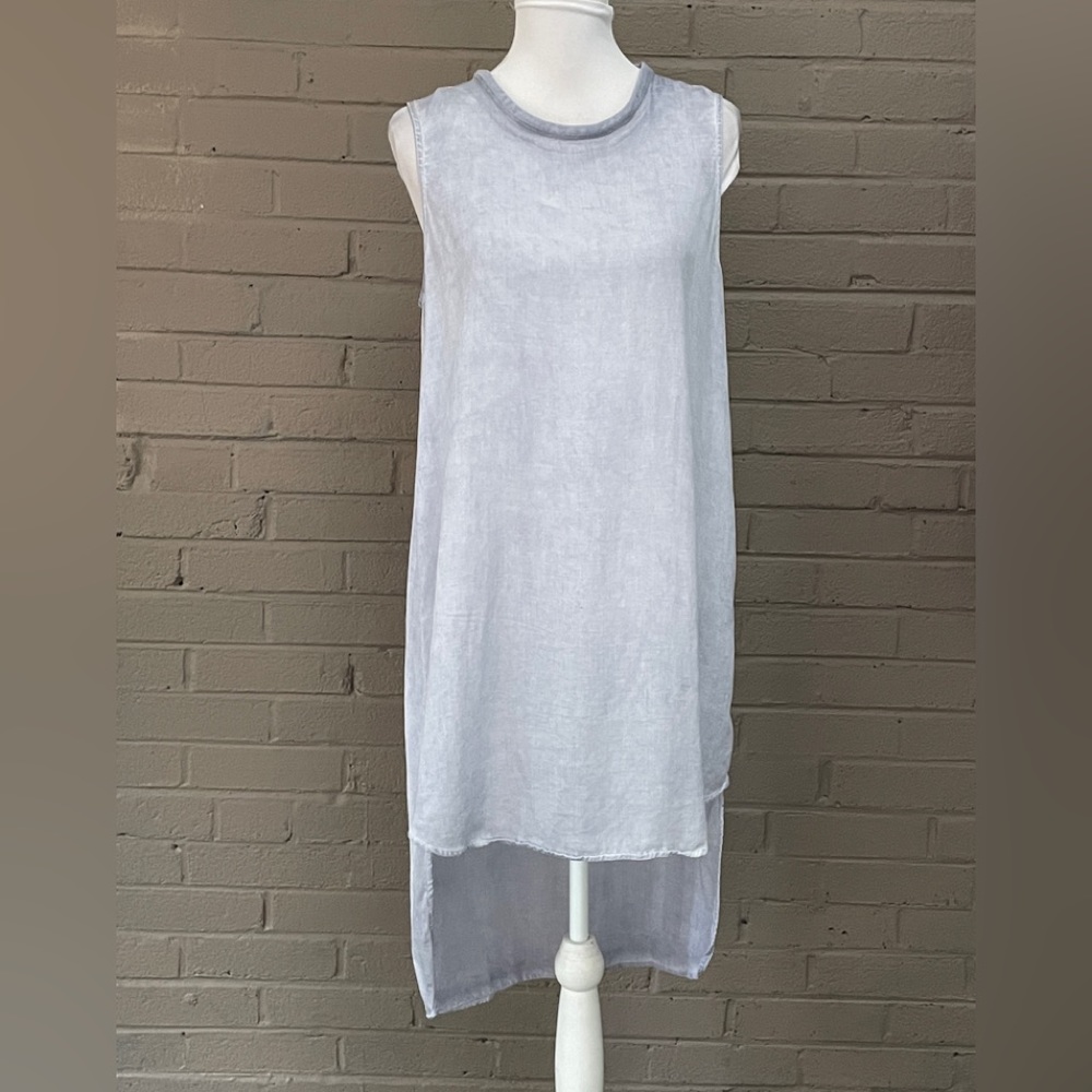 Cloth & Stone Chambray high / low dress M